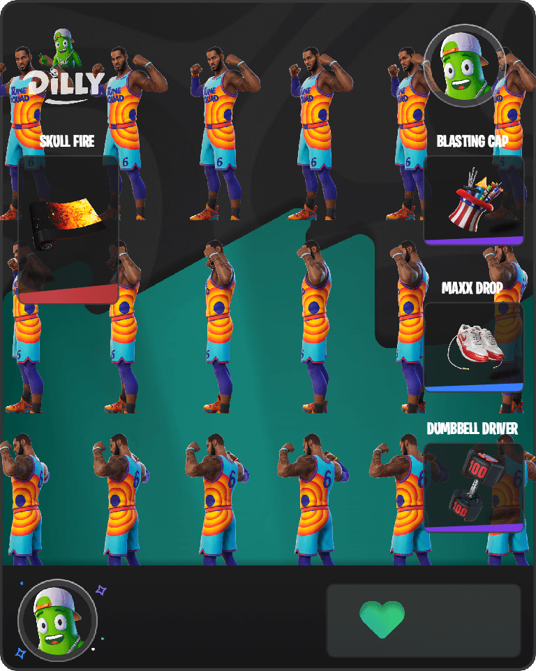 Tune Squad LeBron Fortnite combo