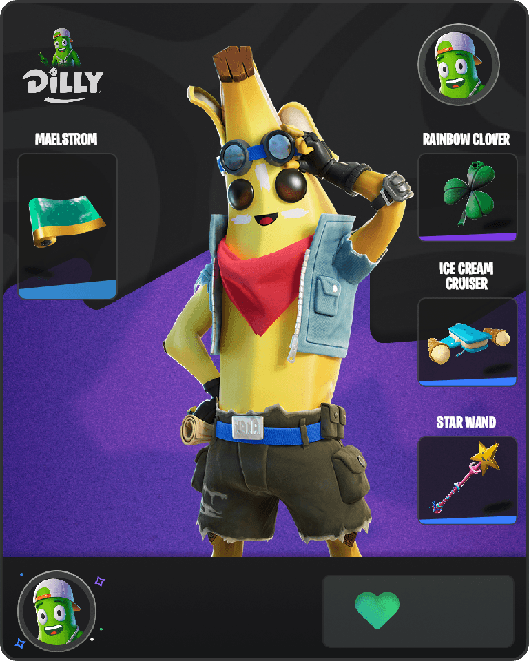 Adventure Peely Fortnite combo
