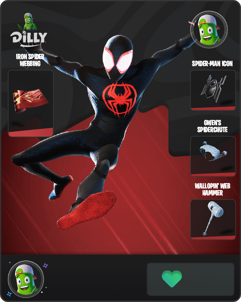Spider-Man (Miles Morales) Fortnite combo