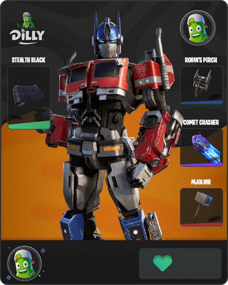 Optimus Prime Fortnite combo