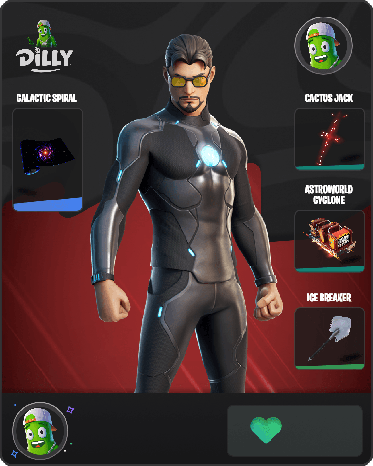 Tony Stark Fortnite combo