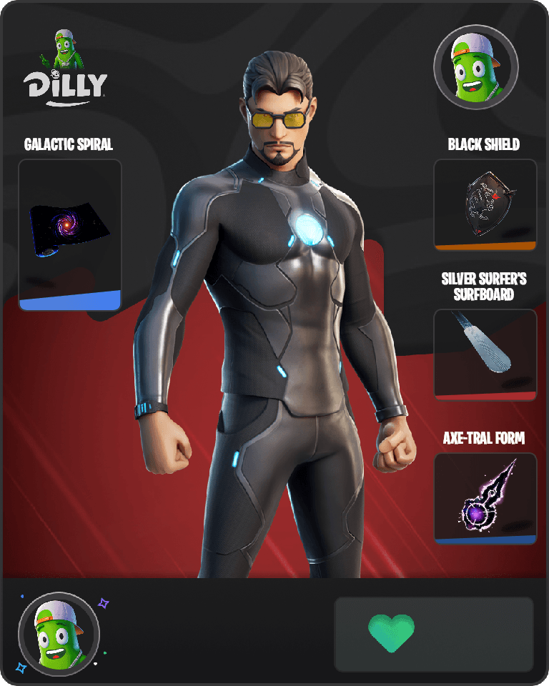 Tony Stark Fortnite combo