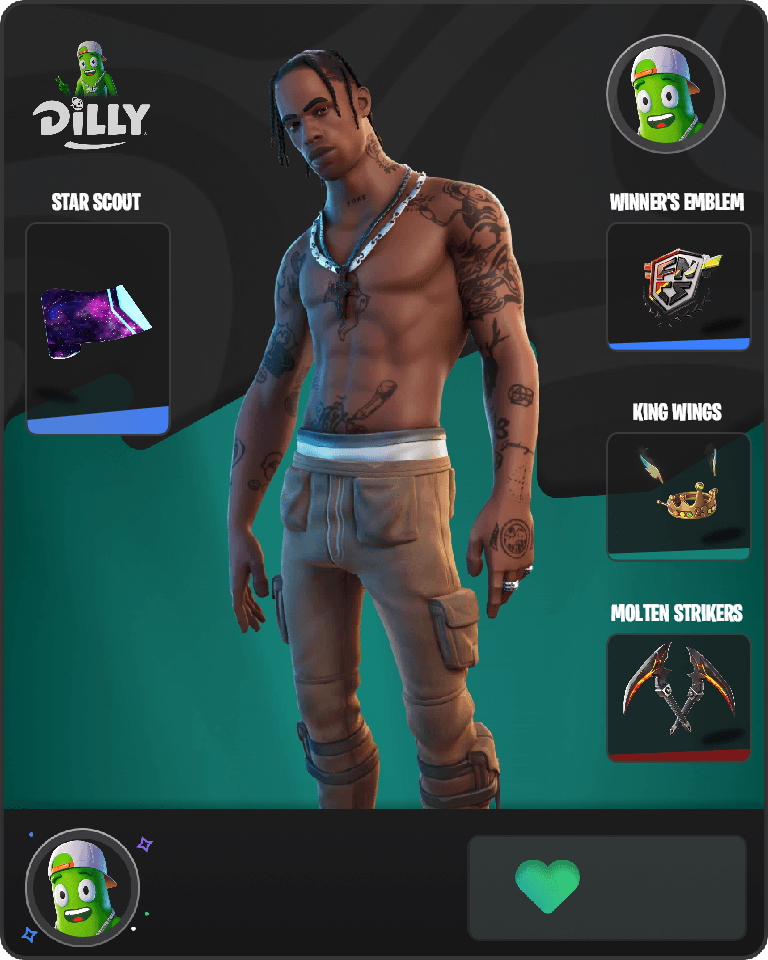 Travis Scott Fortnite combo