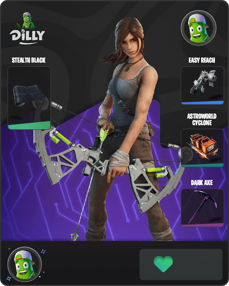 Lara Croft Fortnite combo