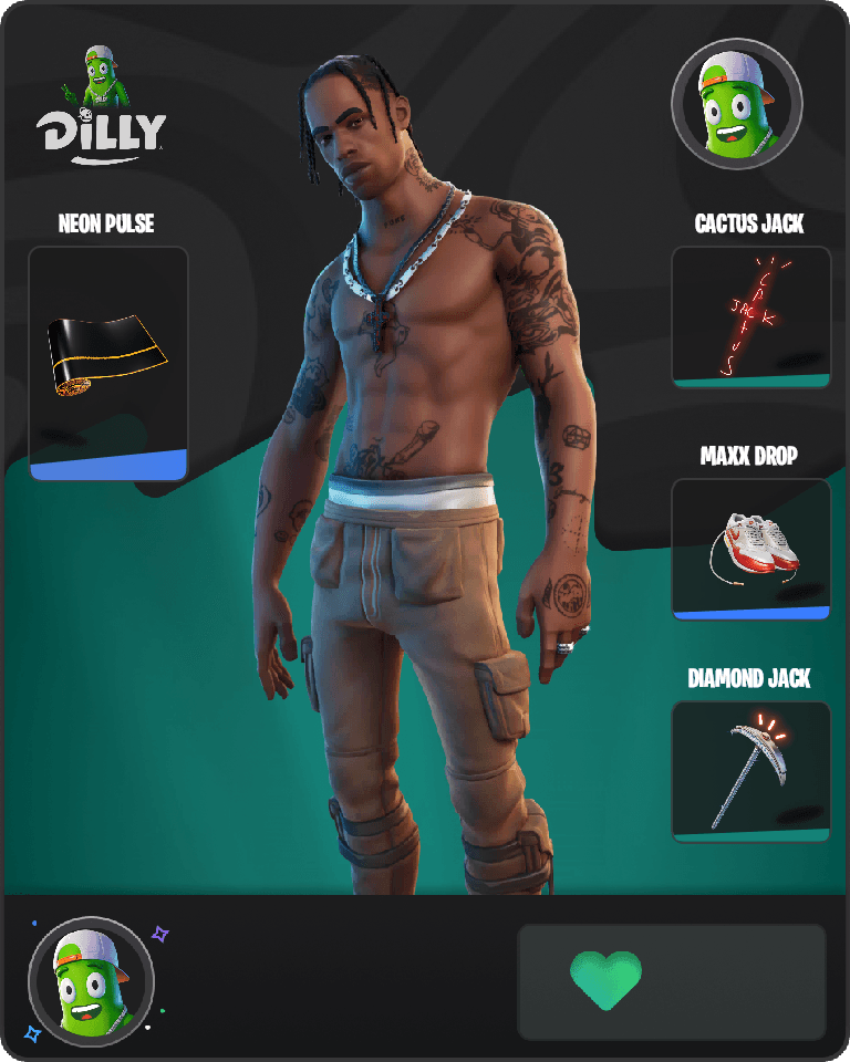 Travis Scott Fortnite combo