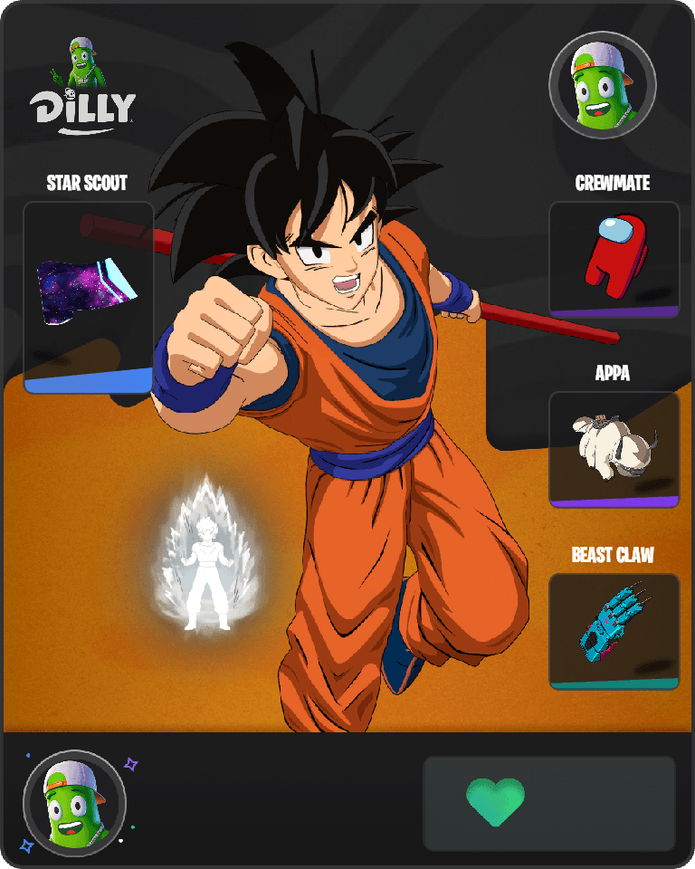 Son Goku Fortnite combo