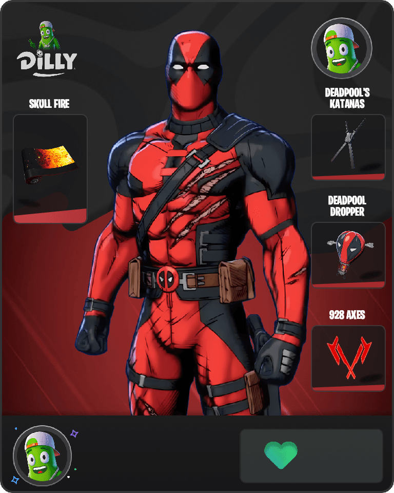 Deadpool (Pen & Ink) Fortnite combo