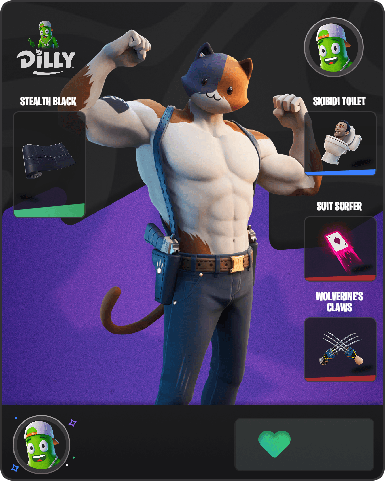 Meowscles Fortnite combo