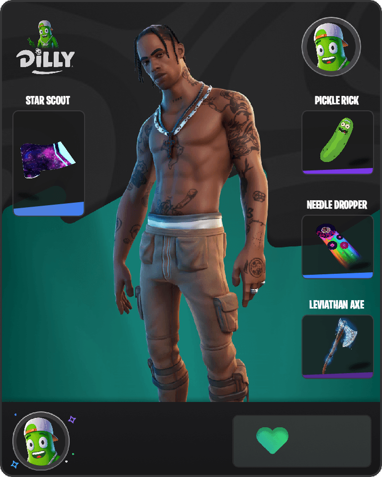 Travis Scott Fortnite combo