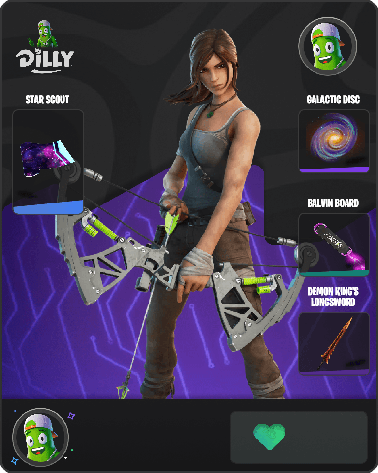 Lara Croft Fortnite combo