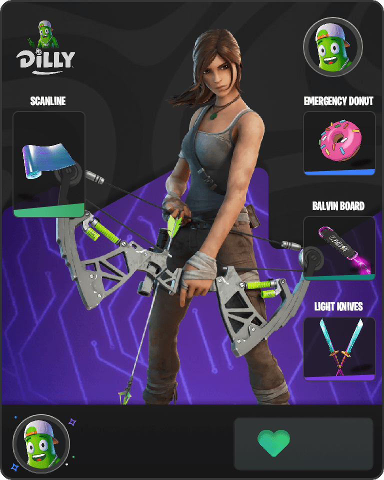 Lara Croft Fortnite combo