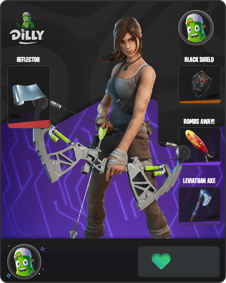 Lara Croft Fortnite combo