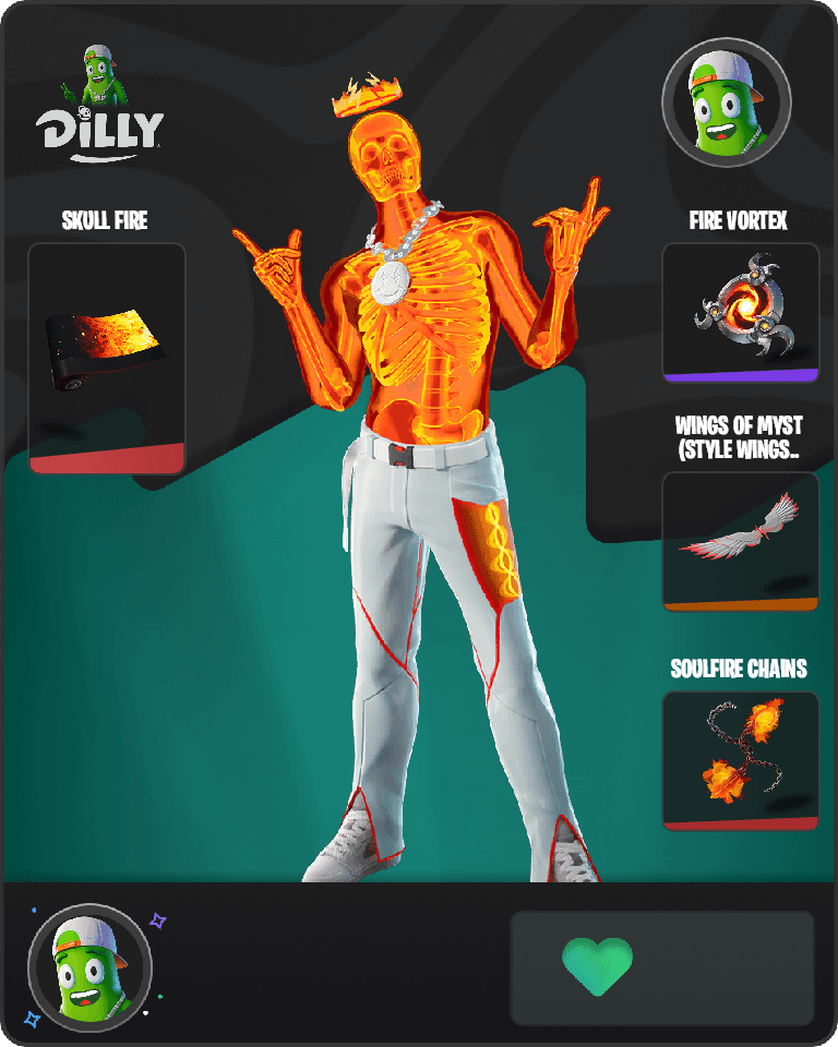 Inferno Skeleton Balvin Fortnite combo