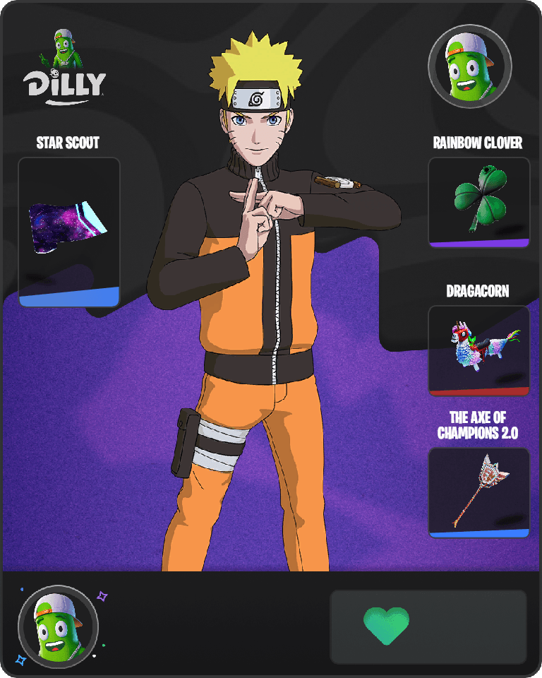 Naruto Uzumaki Fortnite combo