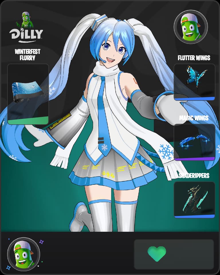 Snow Miku combo by lxnestarbaby