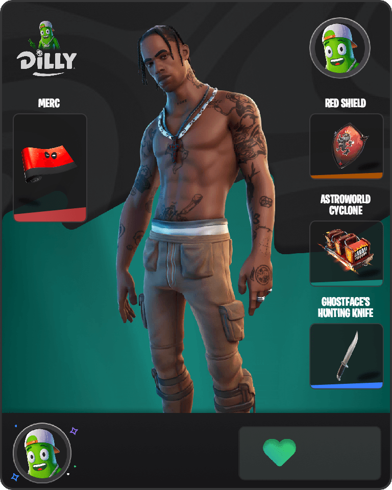 Travis Scott Fortnite combo