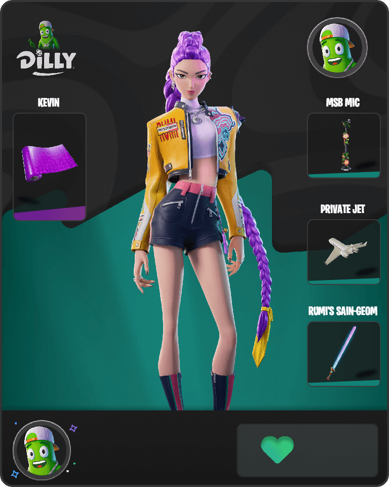 Rumi (HUNTR/X) Fortnite combo
