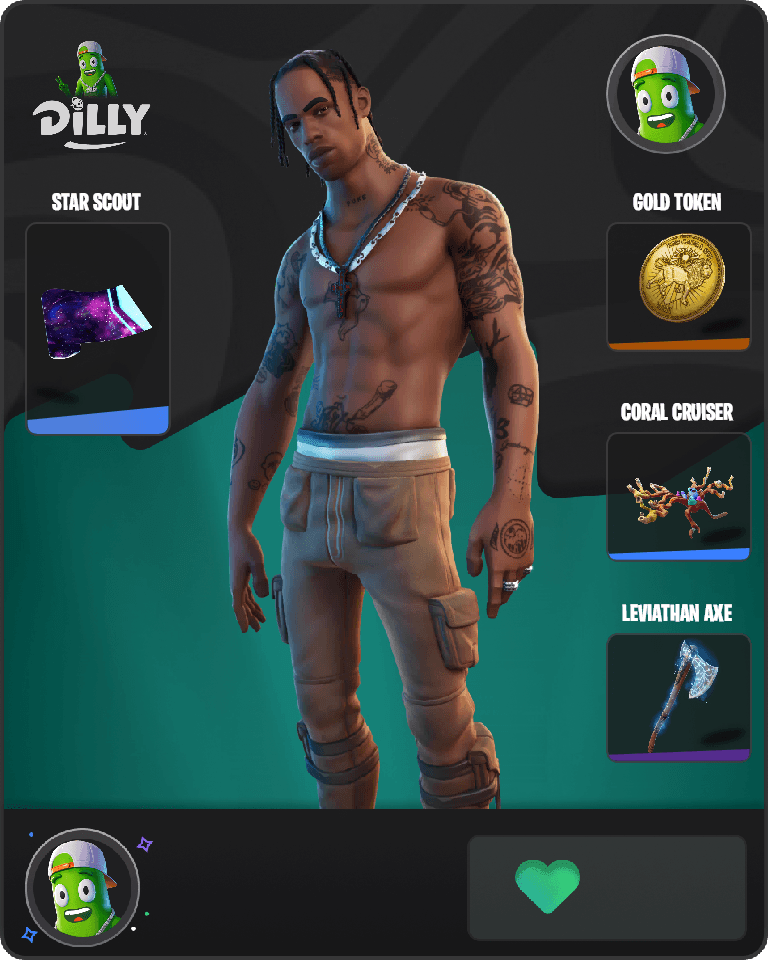 Travis Scott Fortnite combo