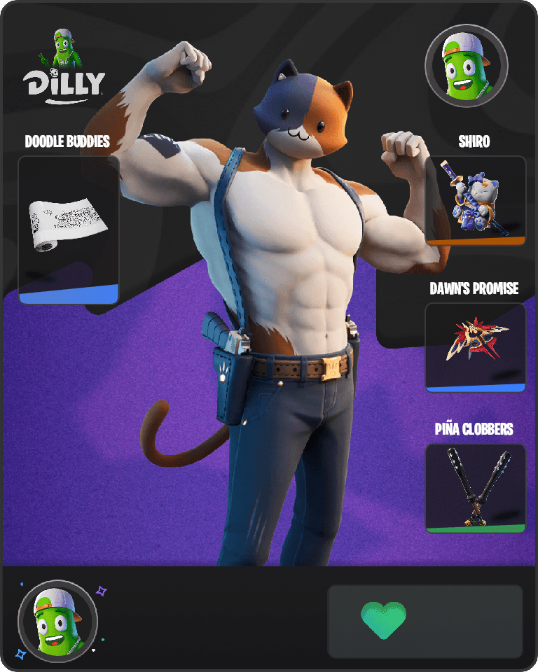 Meowscles Fortnite combo