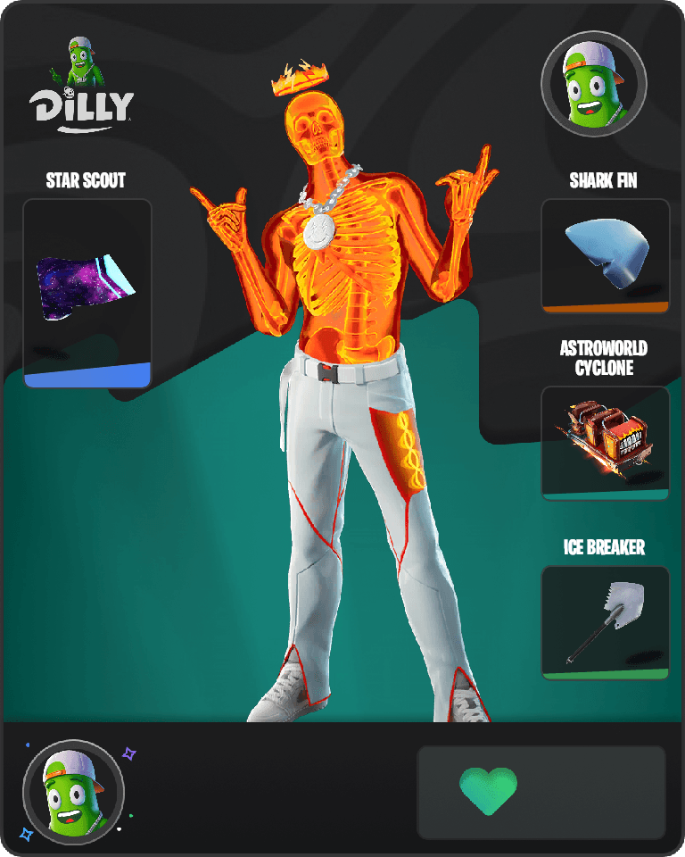 Inferno Skeleton Balvin Fortnite combo