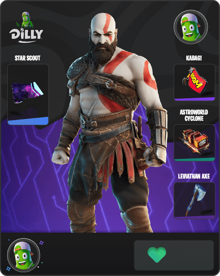 Kratos Fortnite combo