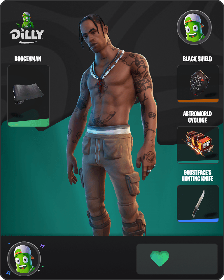 Travis Scott Fortnite combo