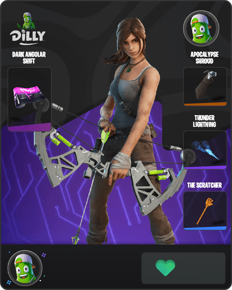 Lara Croft Fortnite combo