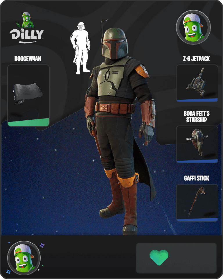 Boba Fett Fortnite combo