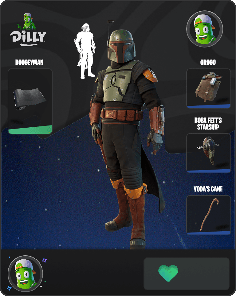 Boba Fett Fortnite combo