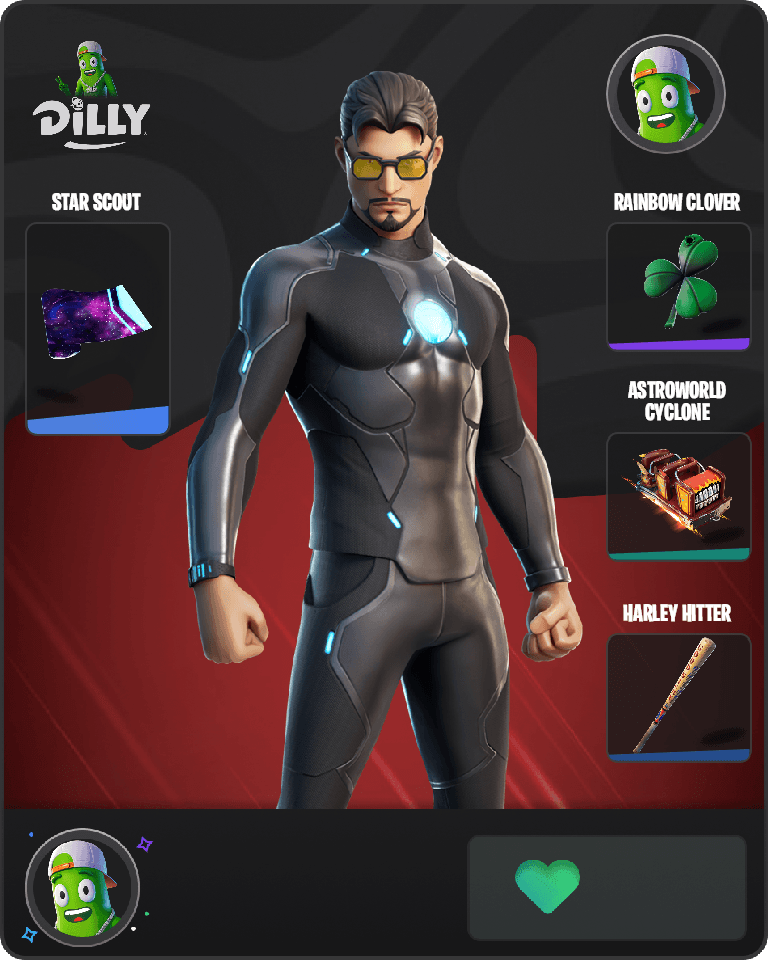 Tony Stark Fortnite combo