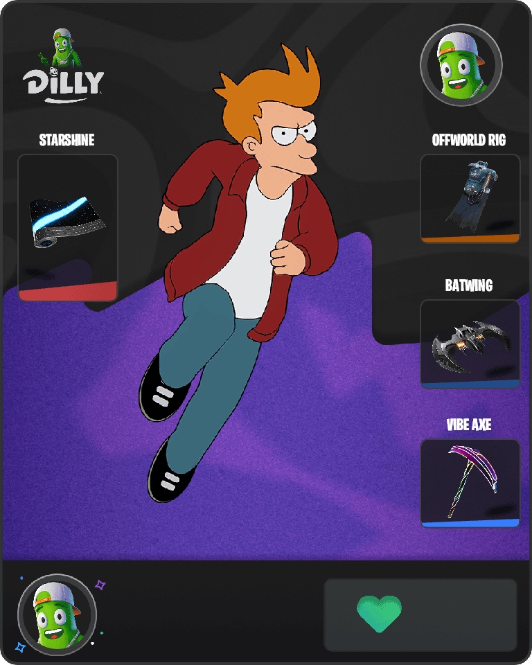 Philip J. Fry Fortnite combo