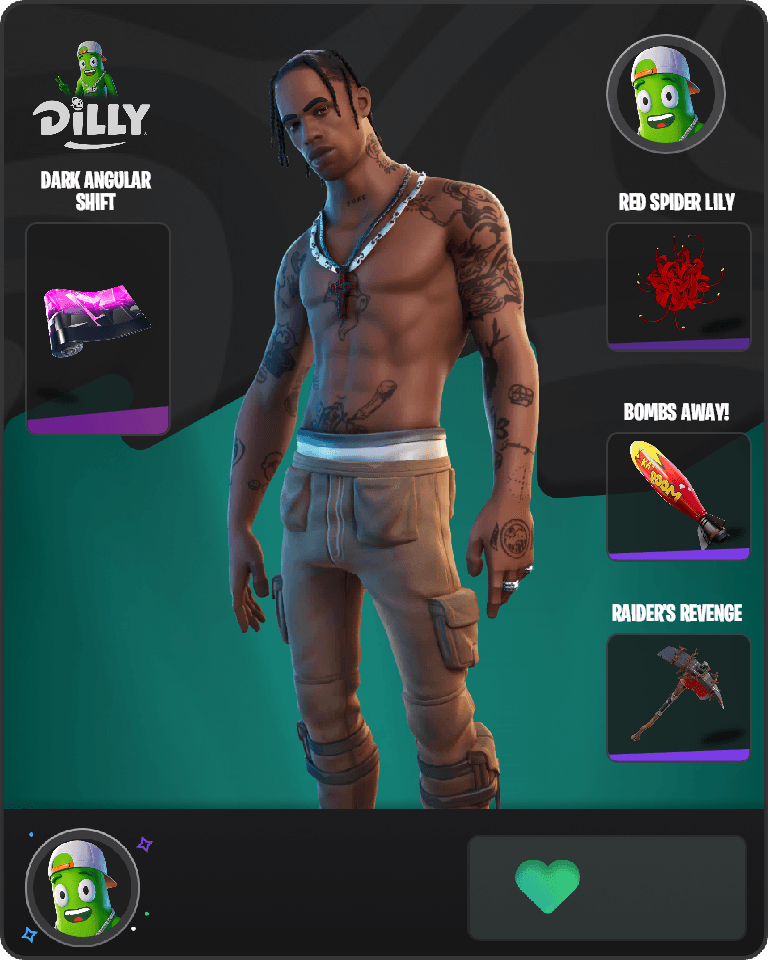 Travis Scott Fortnite combo