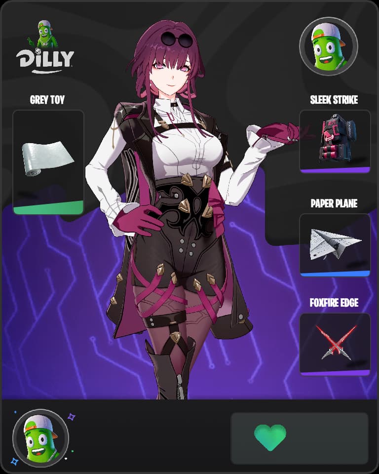 Stellaron Hunter Kafka Fortnite skin combo