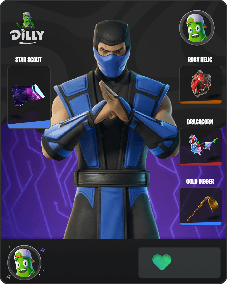 Sub-Zero (MK3) Fortnite combo