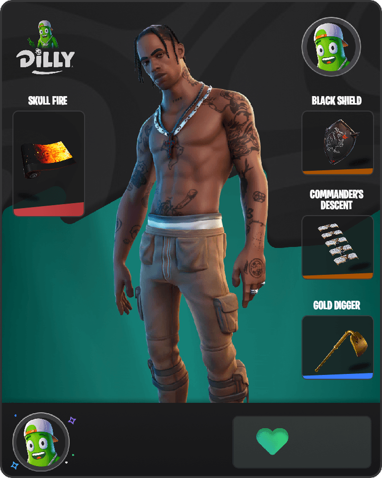 Travis Scott Fortnite combo