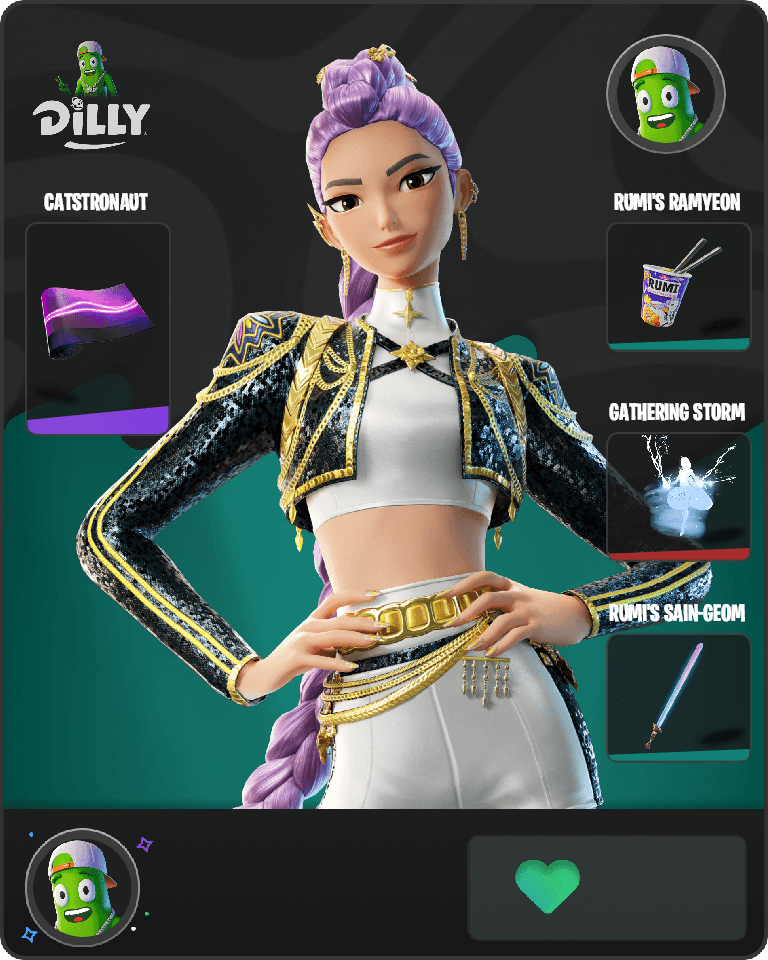 Golden Rumi Fortnite combo