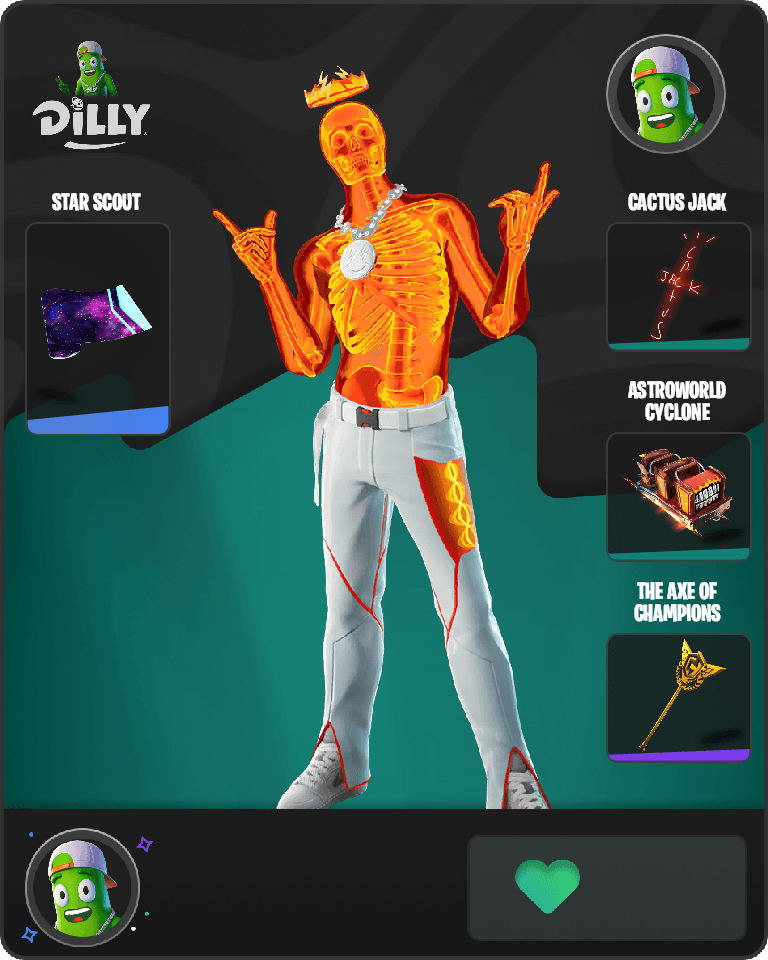 Inferno Skeleton Balvin Fortnite combo