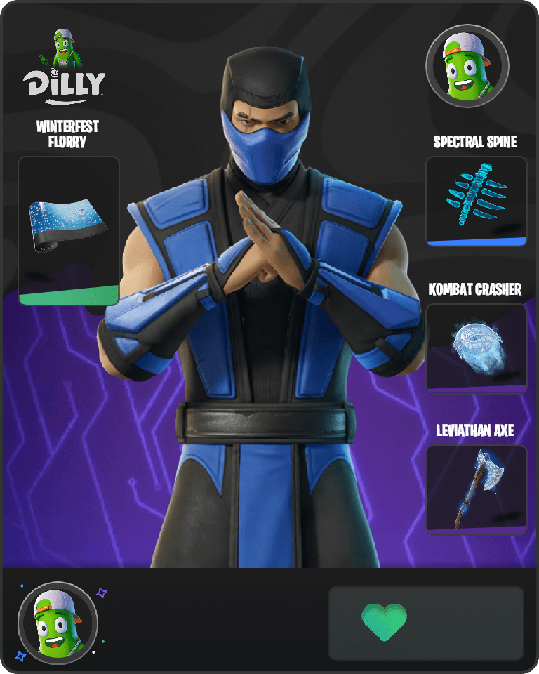 Sub-Zero (MK3) Fortnite combo