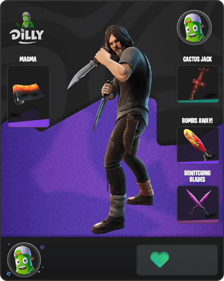 Daryl Dixon Fortnite combo