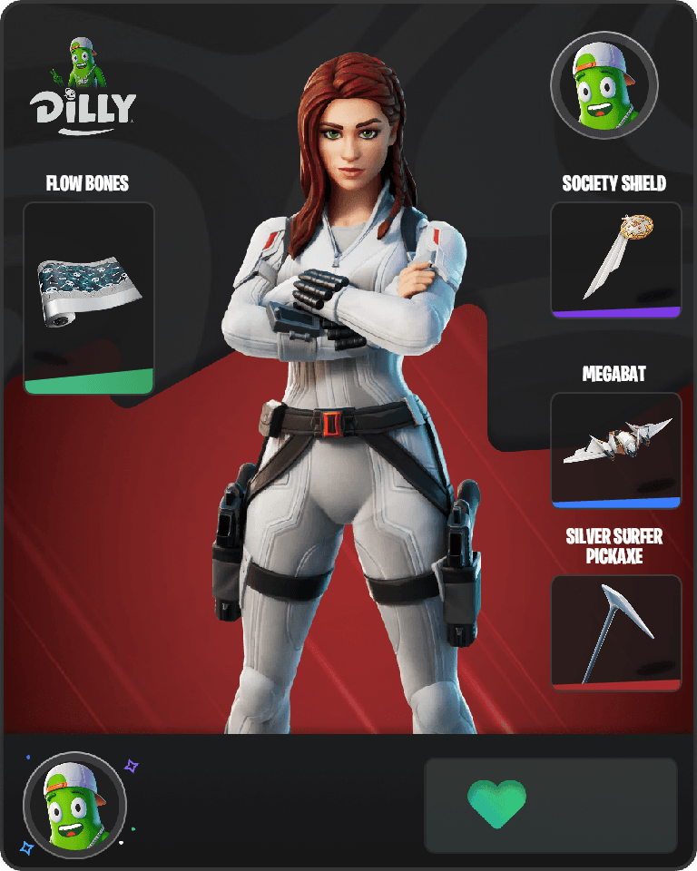Black Widow (Snow Suit) Fortnite combo