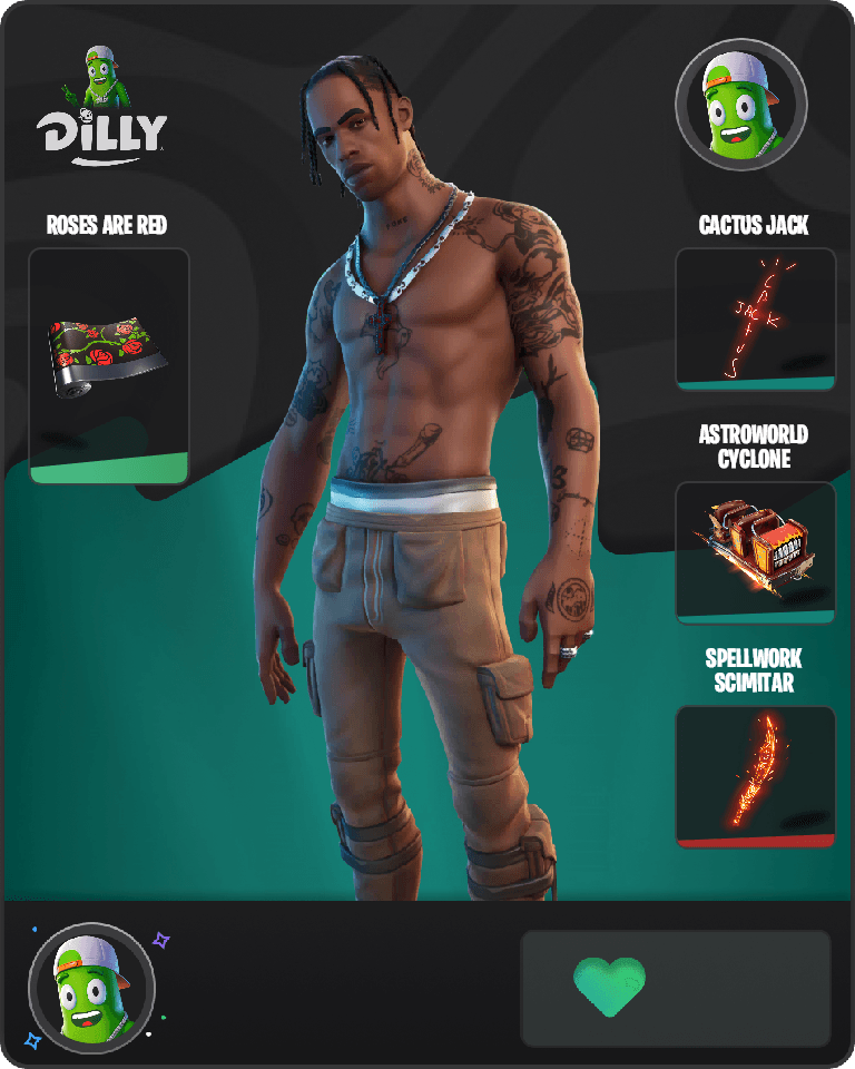 Travis Scott Fortnite combo