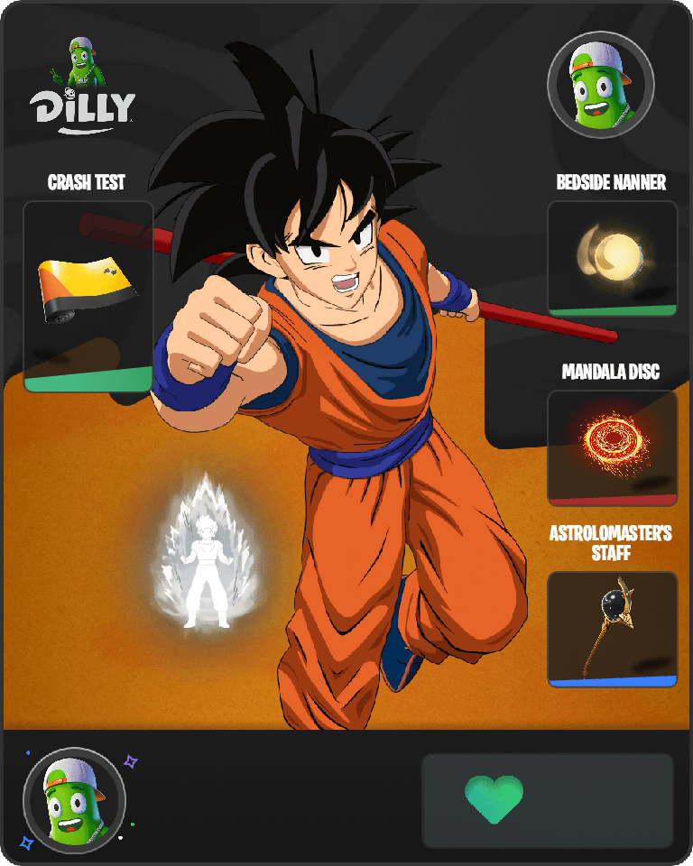 Son Goku Fortnite combo