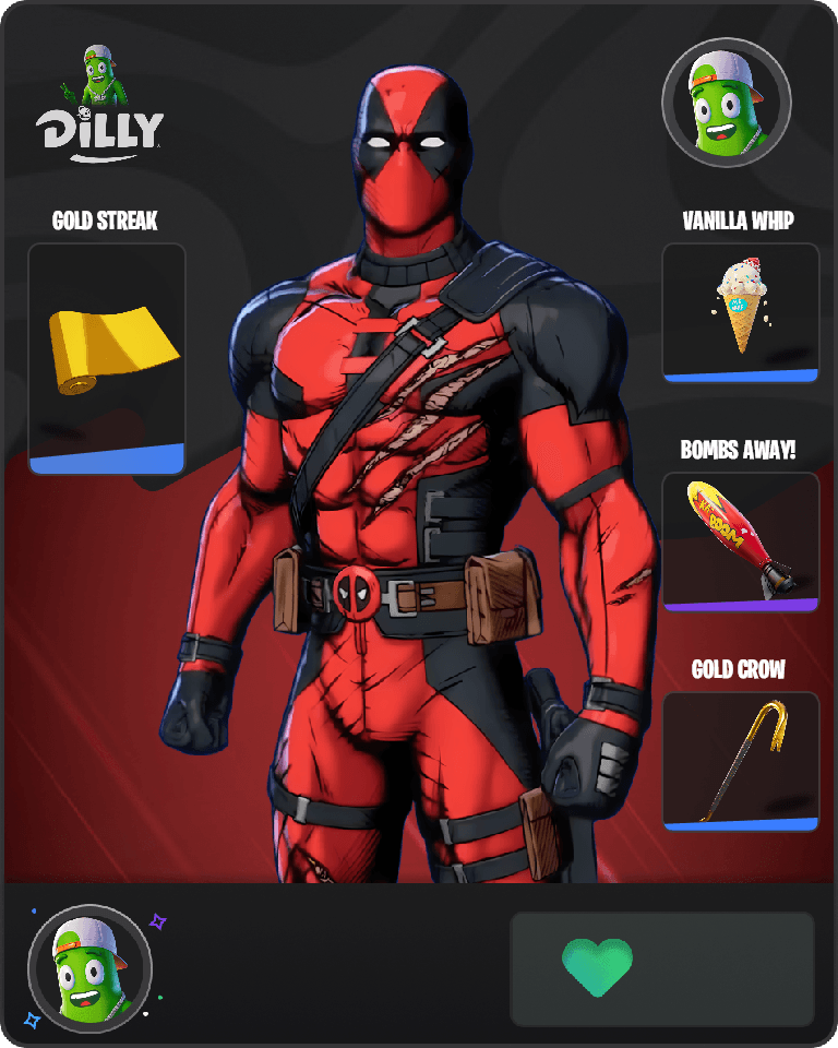 Deadpool (Pen & Ink) Fortnite combo