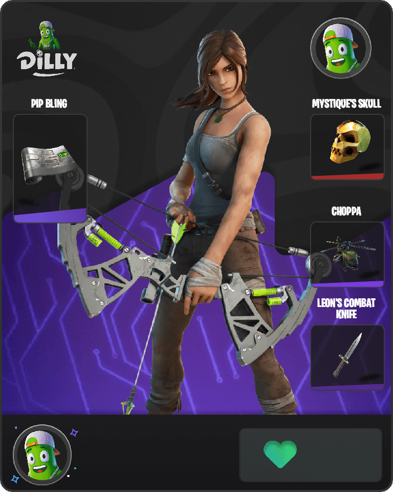 Lara Croft Fortnite combo