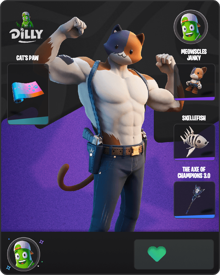 Meowscles Fortnite combo