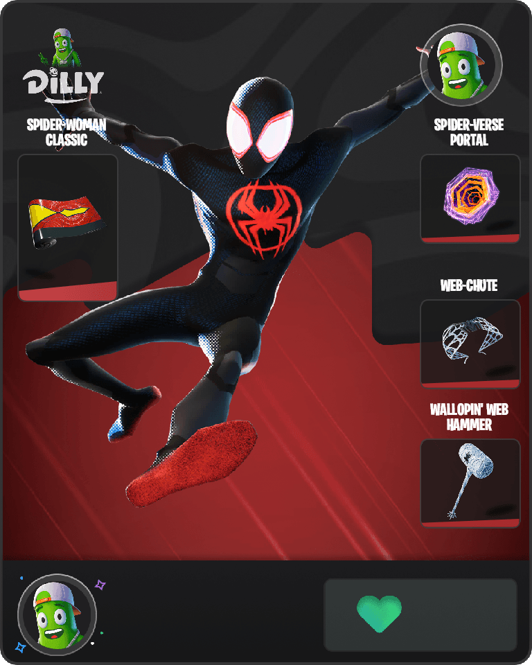 Spider-Man (Miles Morales) Fortnite combo
