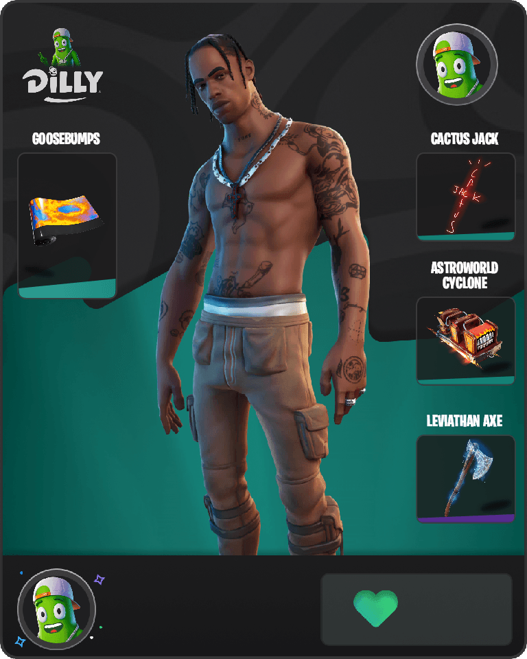 Travis Scott Fortnite combo
