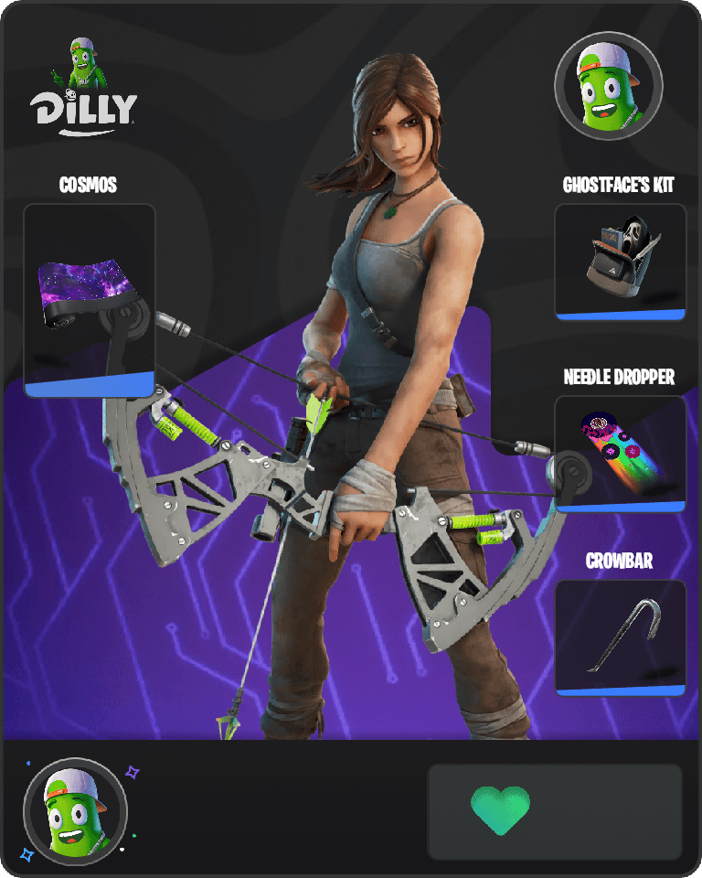 Lara Croft Fortnite combo