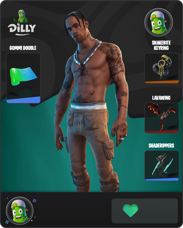 Travis Scott Fortnite combo
