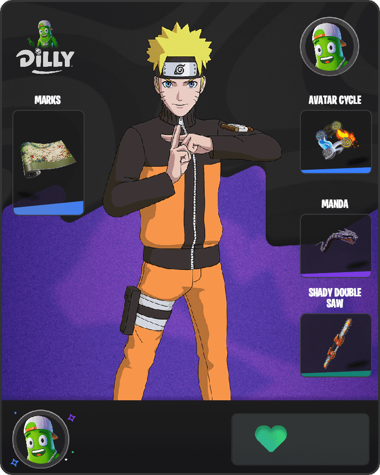 Naruto Uzumaki Fortnite combo